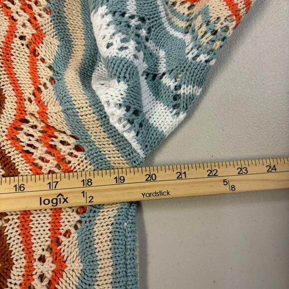 Cato Women's Medium Multicolor Knitted Breathable Lightweight Pullover Sweater - Picture 6 of 10